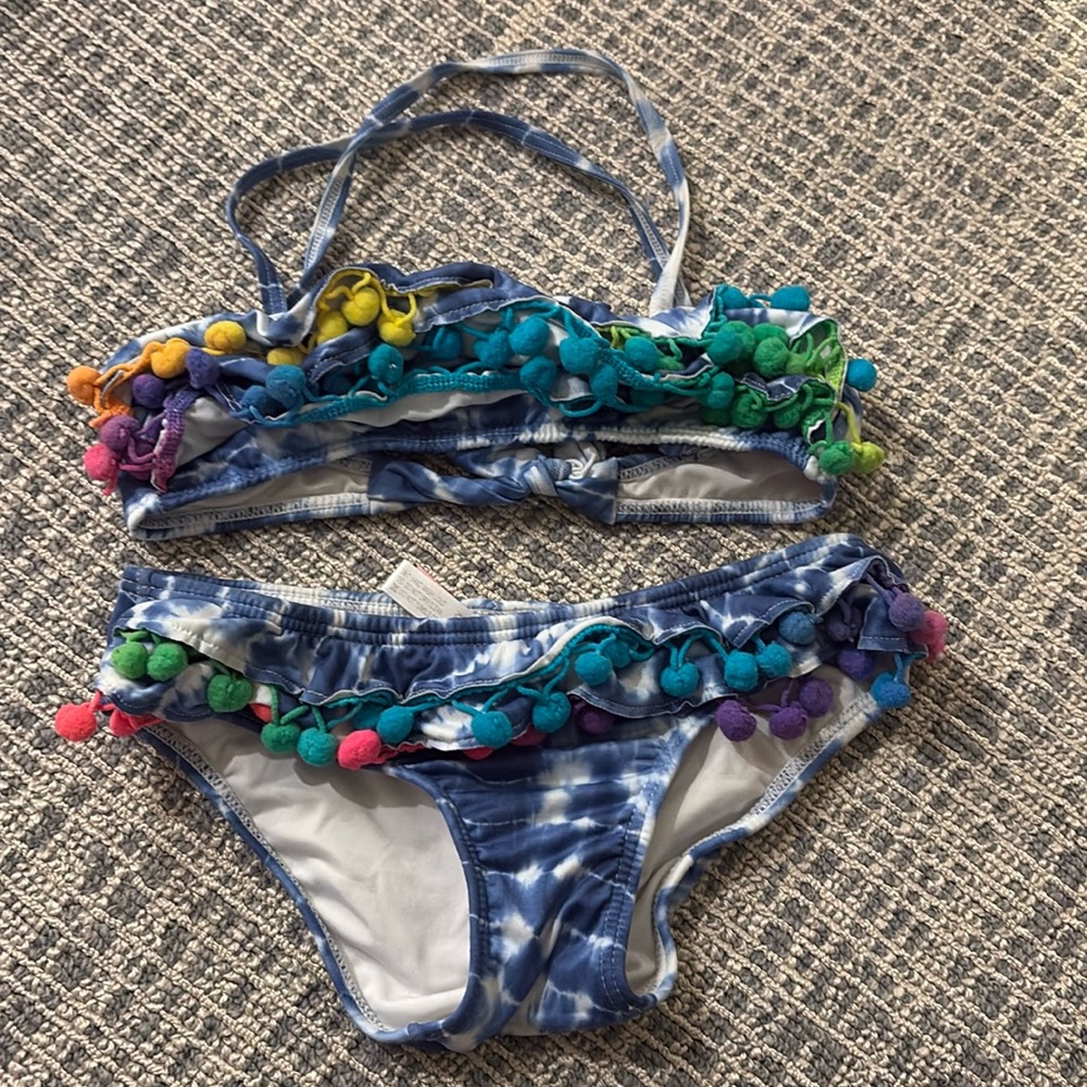Pilyq girls bikini in tye dye